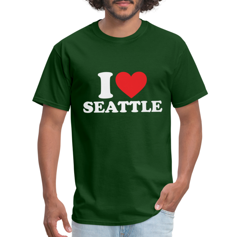 I Heart Seattle T-Shirt - forest green
