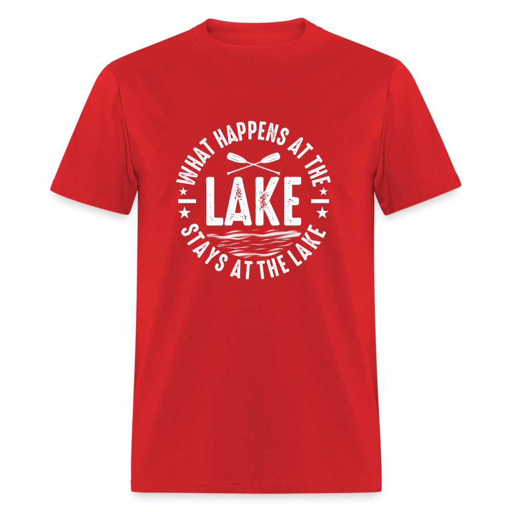 What Happens At The Lake, Stays At The Lake T-Shirt - red