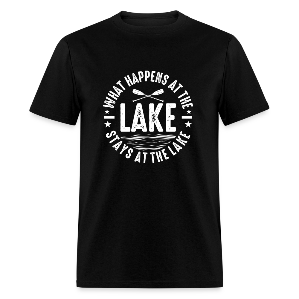 What Happens At The Lake, Stays At The Lake T-Shirt - black