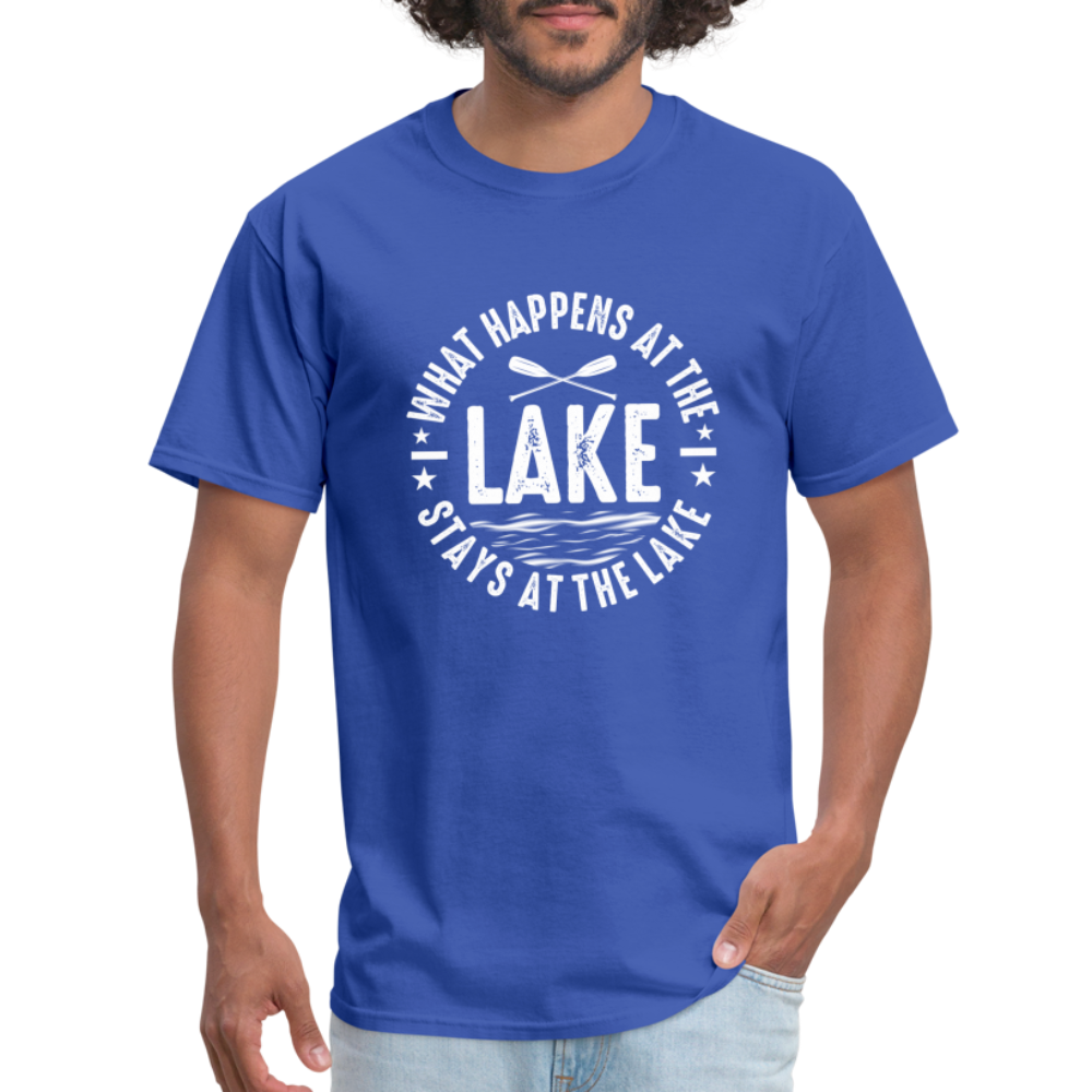 What Happens At The Lake, Stays At The Lake T-Shirt - royal blue