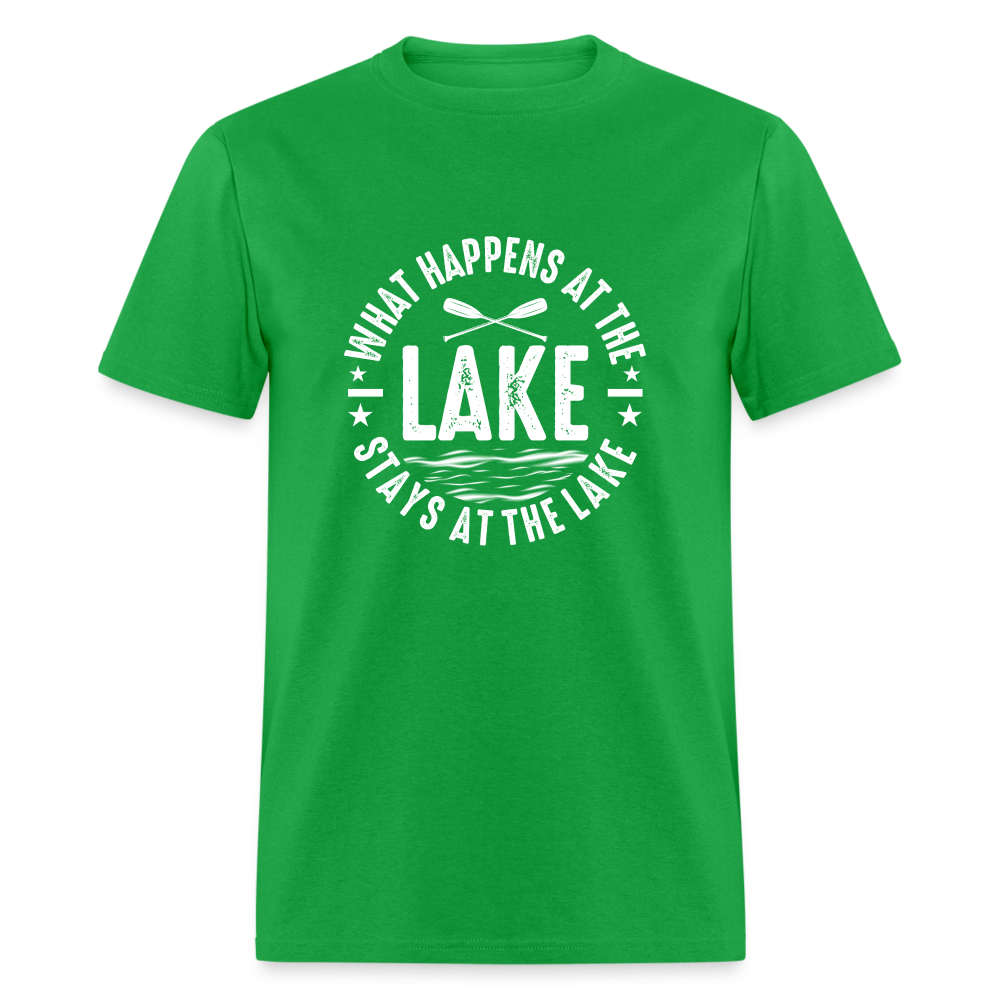 What Happens At The Lake, Stays At The Lake T-Shirt - bright green
