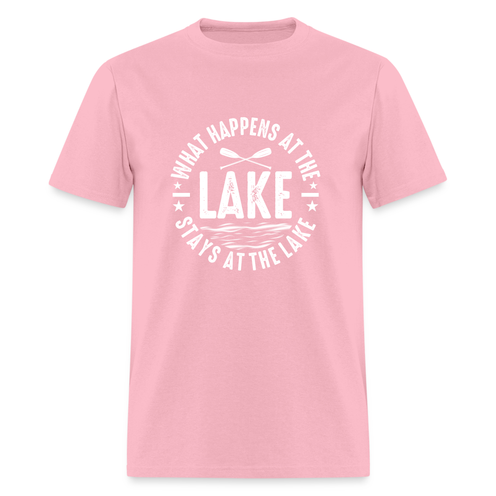What Happens At The Lake, Stays At The Lake T-Shirt - pink