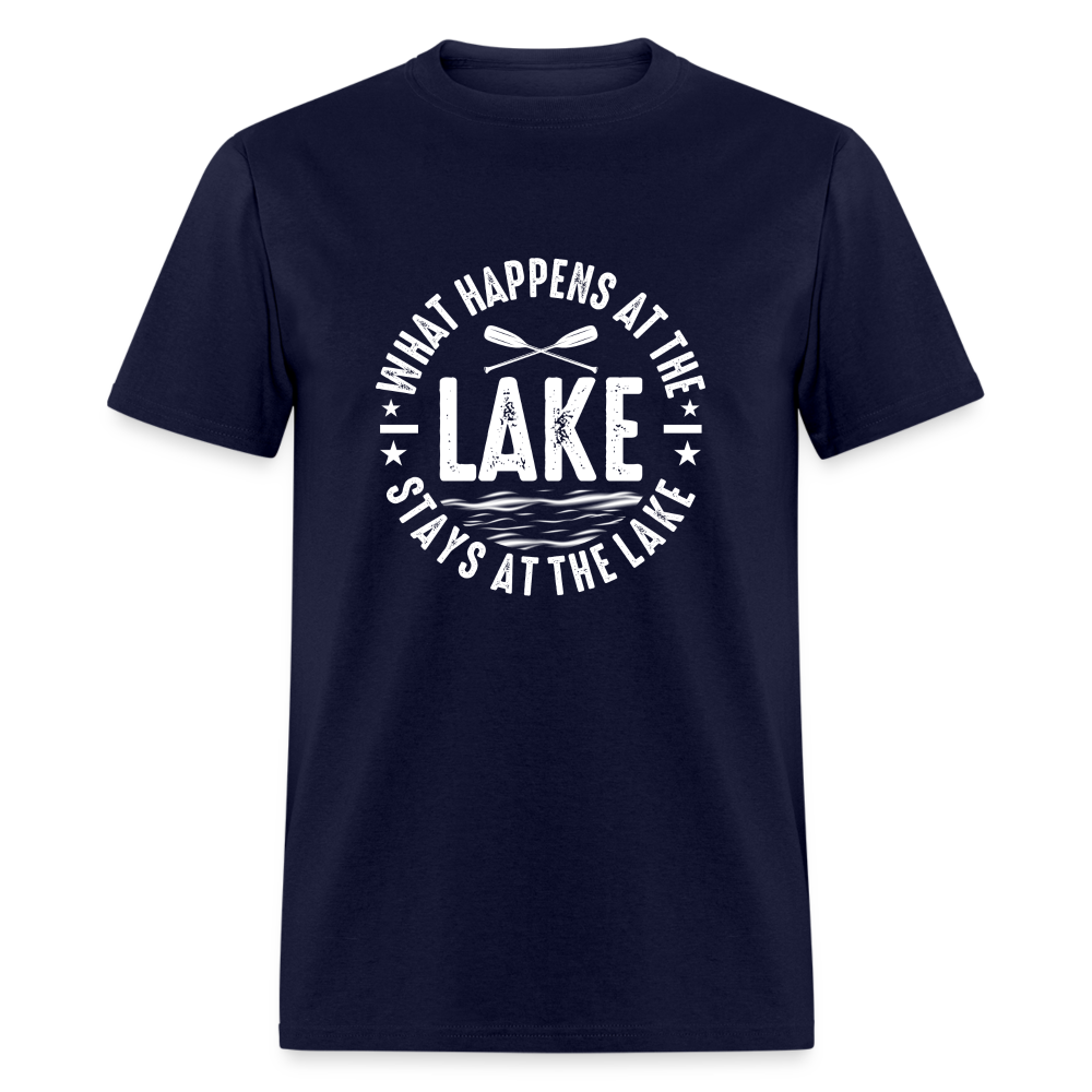 What Happens At The Lake, Stays At The Lake T-Shirt - navy
