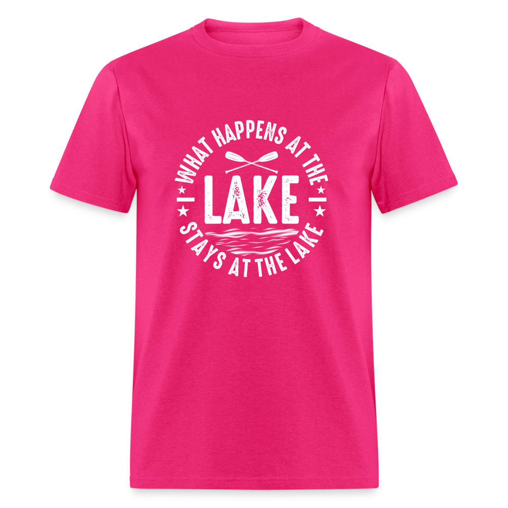 What Happens At The Lake, Stays At The Lake T-Shirt - fuchsia