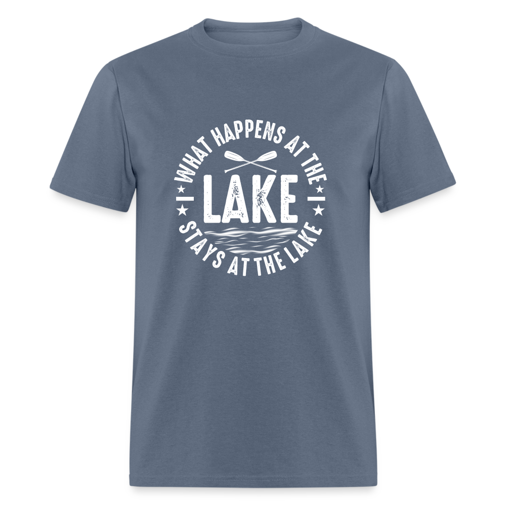 What Happens At The Lake, Stays At The Lake T-Shirt - denim
