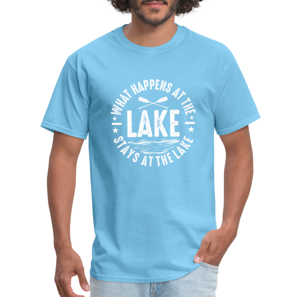 What Happens At The Lake, Stays At The Lake T-Shirt - aquatic blue