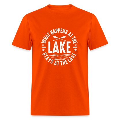 What Happens At The Lake, Stays At The Lake T-Shirt - orange