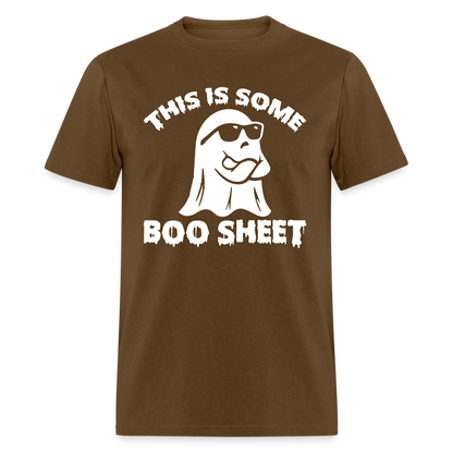 This is Some Boo Sheet T-Shirt - brown