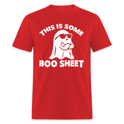 This is Some Boo Sheet T-Shirt - red