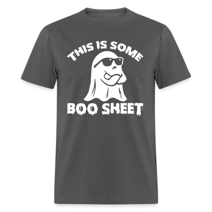 This is Some Boo Sheet T-Shirt - charcoal