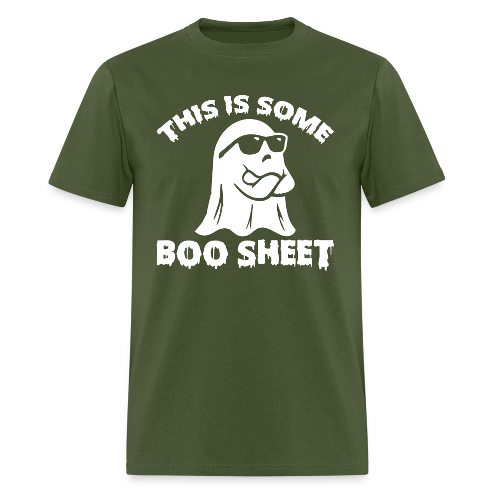 This is Some Boo Sheet T-Shirt - military green