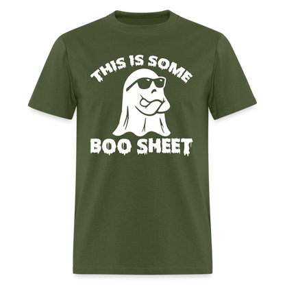 This is Some Boo Sheet T-Shirt - military green