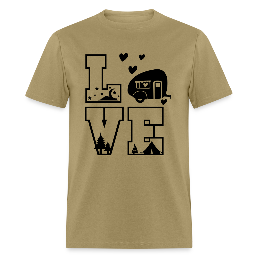 LOVE Camping T-Shirt - khaki