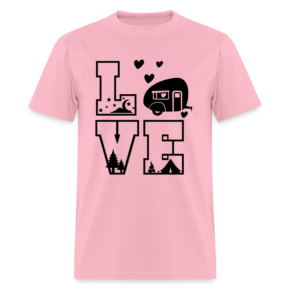 LOVE Camping T-Shirt - pink