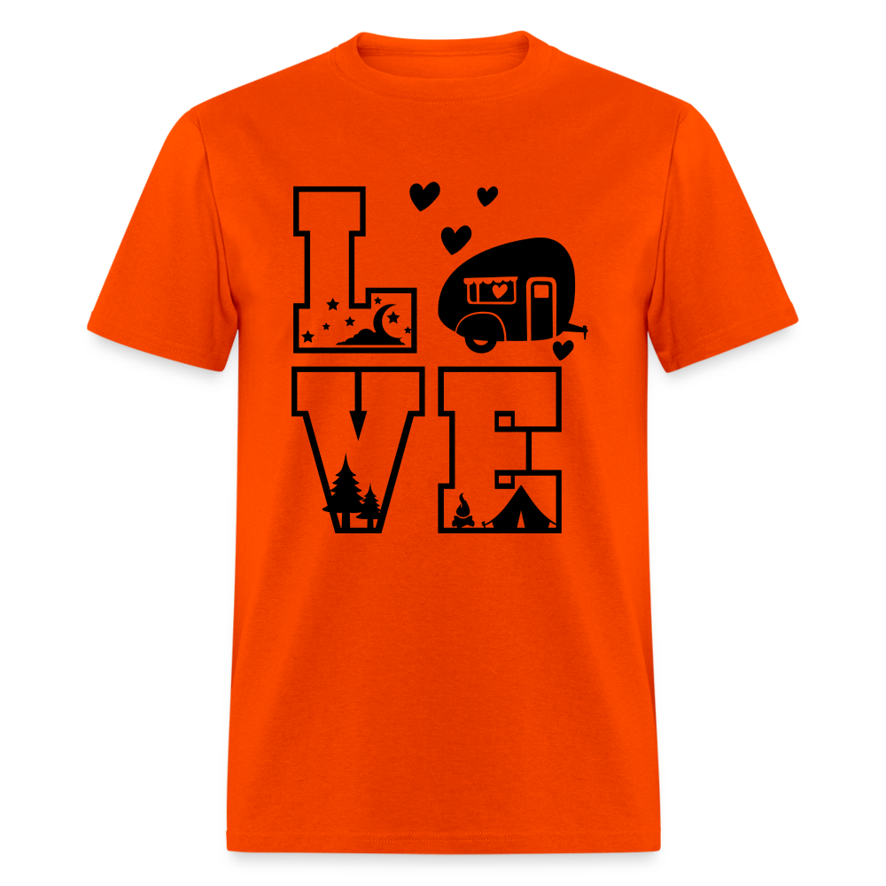 LOVE Camping T-Shirt - orange