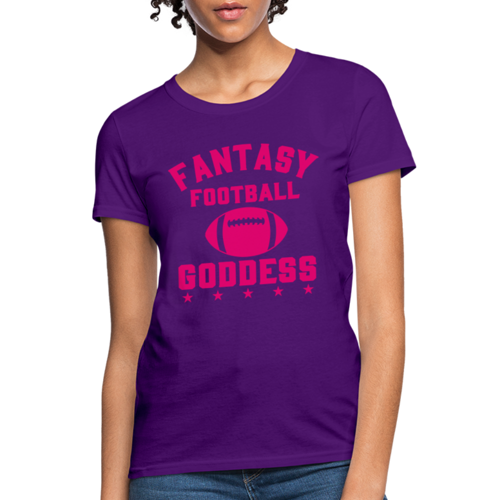 Fantasy Football Goddess T-Shirt - purple