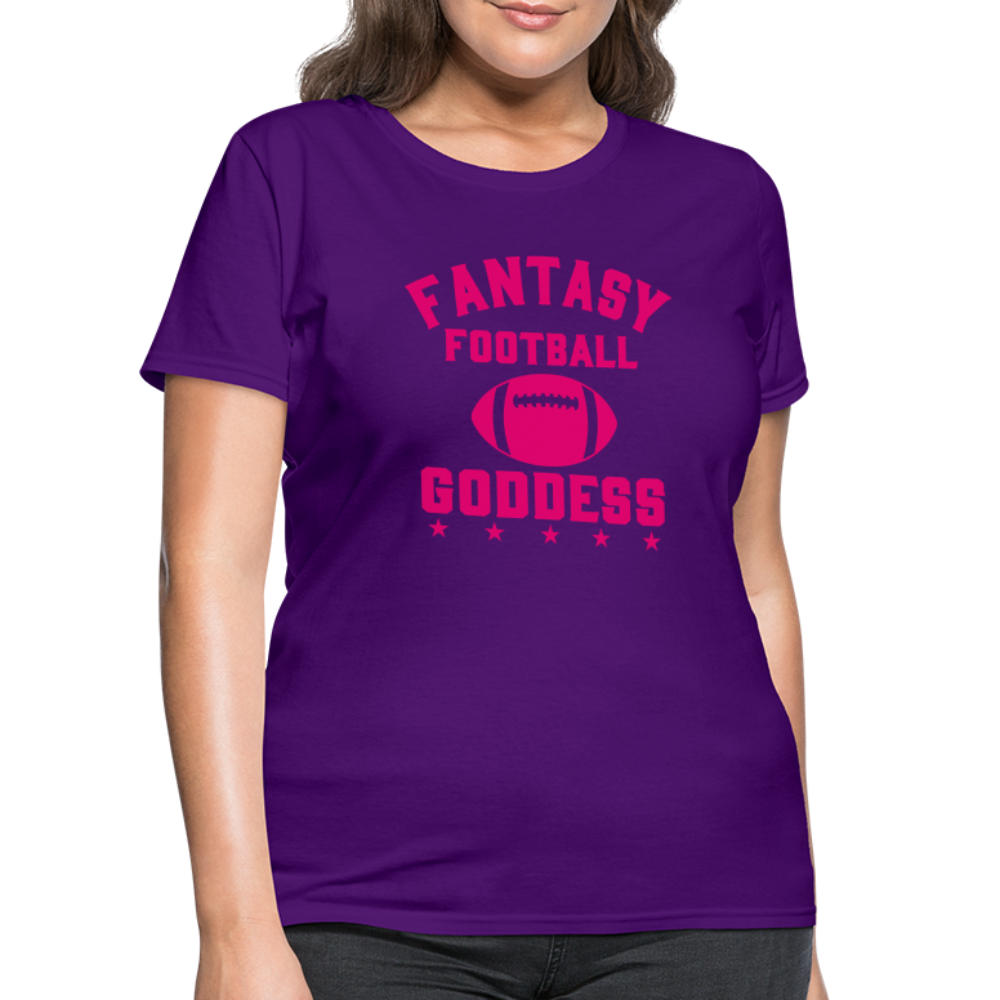 Fantasy Football Goddess T-Shirt - purple
