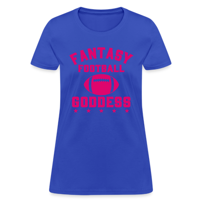 Fantasy Football Goddess T-Shirt - royal blue