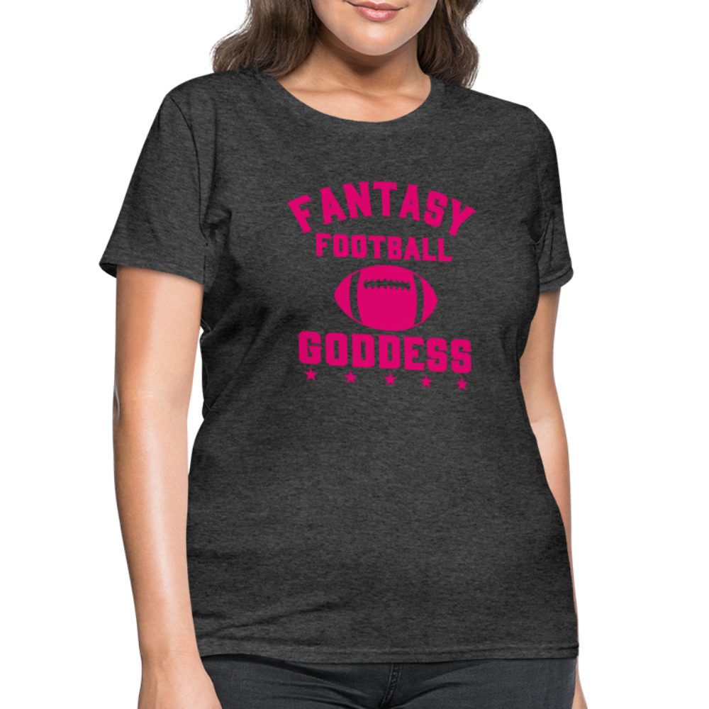 Fantasy Football Goddess T-Shirt - heather black