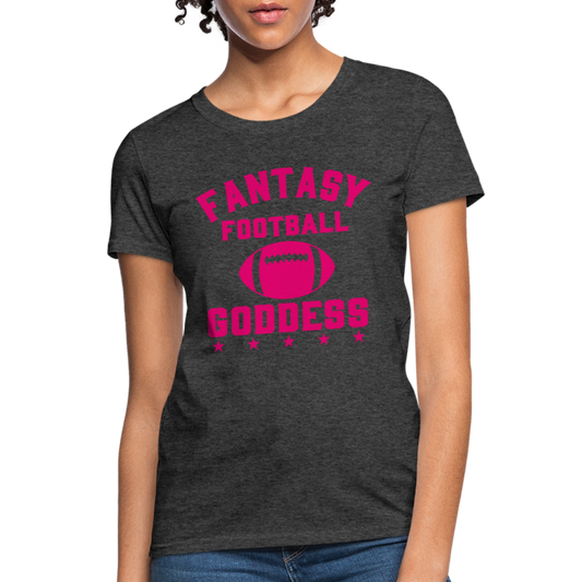 Fantasy Football Goddess T-Shirt - heather black