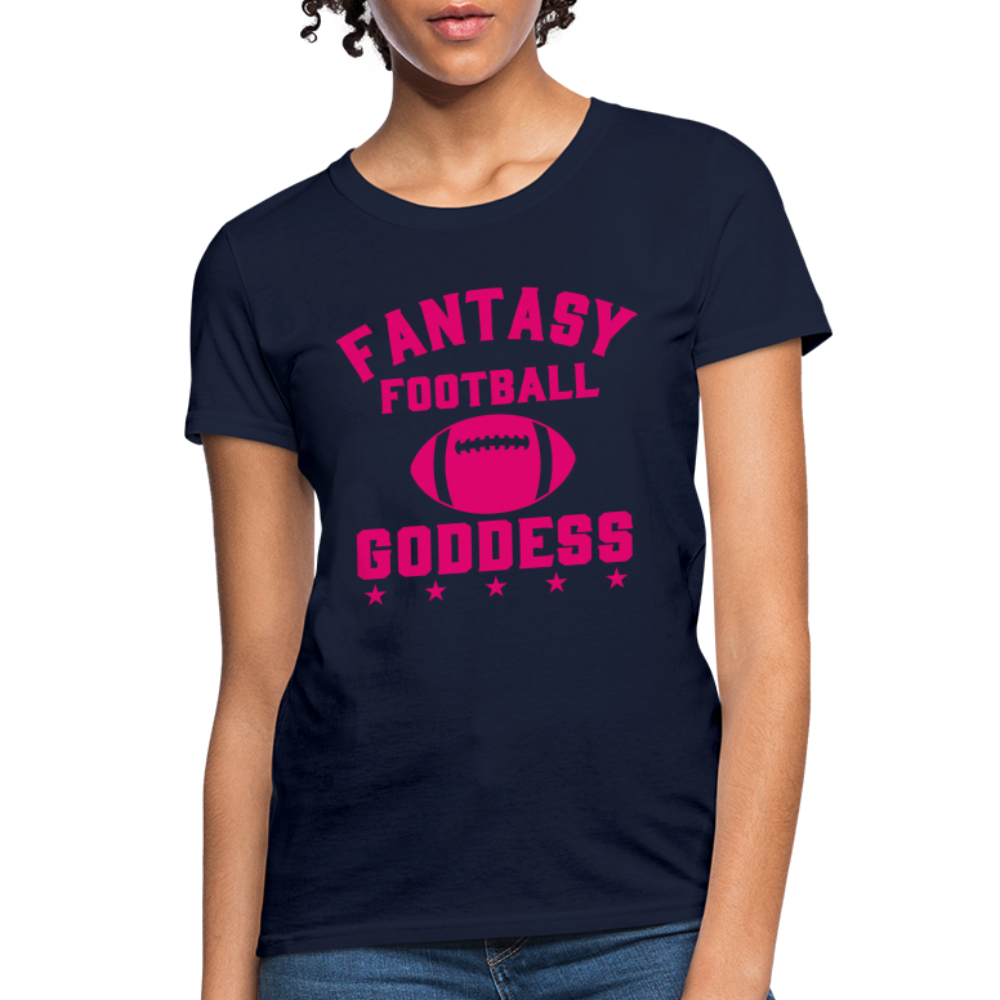Fantasy Football Goddess T-Shirt - navy