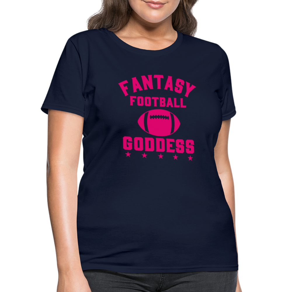 Fantasy Football Goddess T-Shirt - navy