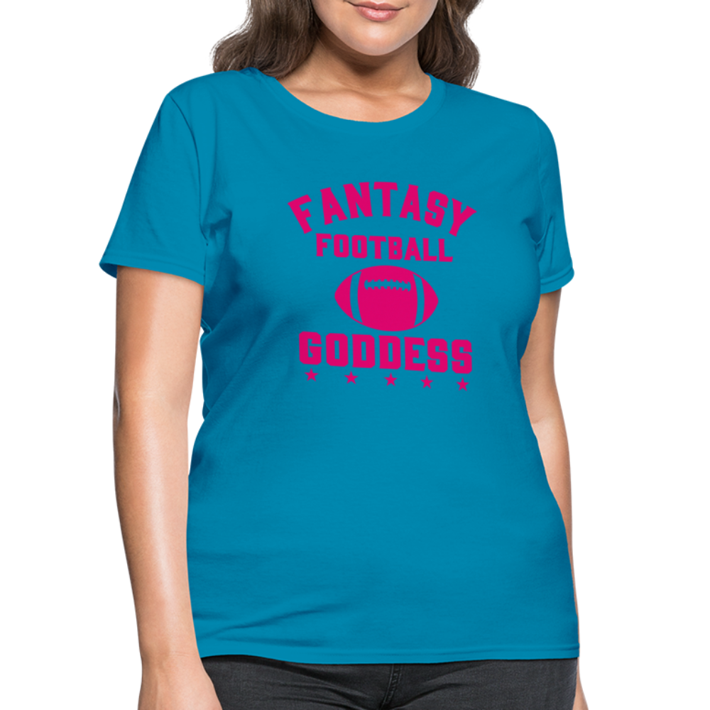 Fantasy Football Goddess T-Shirt - turquoise