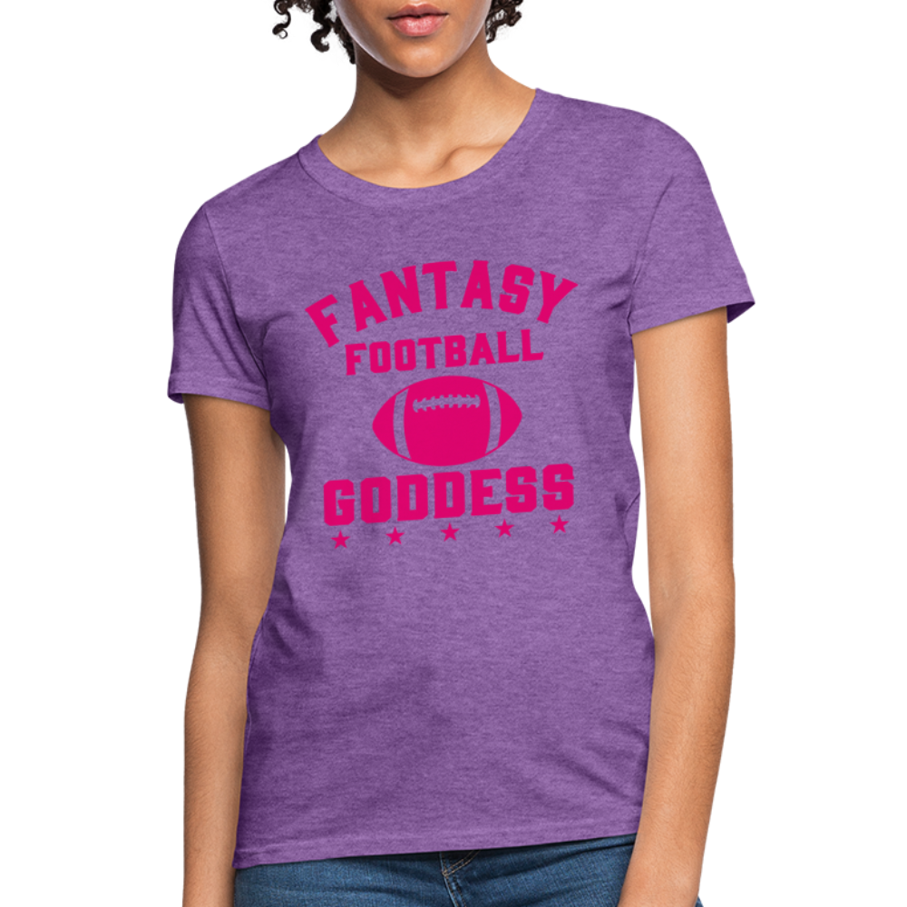 Fantasy Football Goddess T-Shirt - purple heather