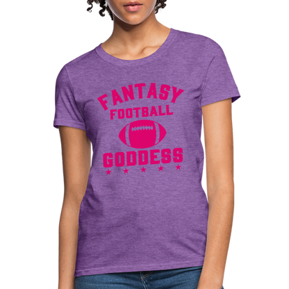 Fantasy Football Goddess T-Shirt - purple heather