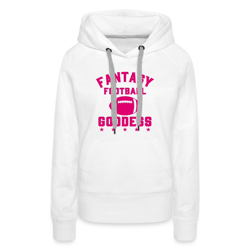 Fantasy Football Goddess Women’s Premium Hoodie - white