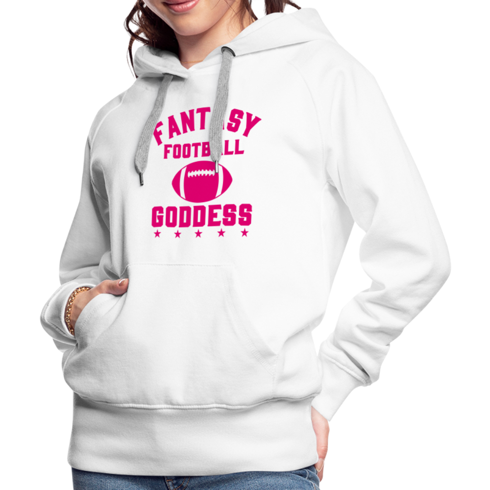 Fantasy Football Goddess Women’s Premium Hoodie - white