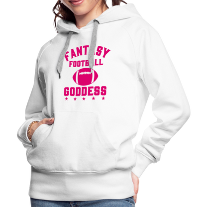 Fantasy Football Goddess Women’s Premium Hoodie - white