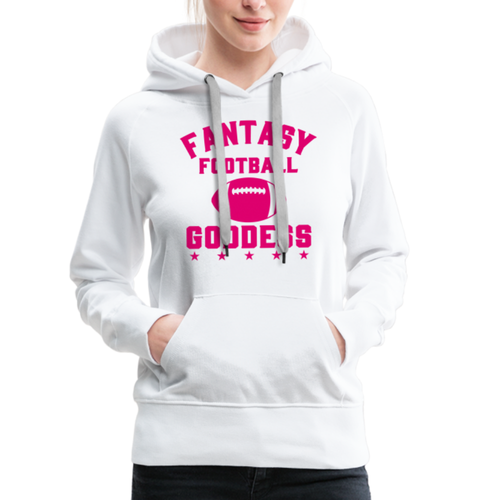 Fantasy Football Goddess Women’s Premium Hoodie - white