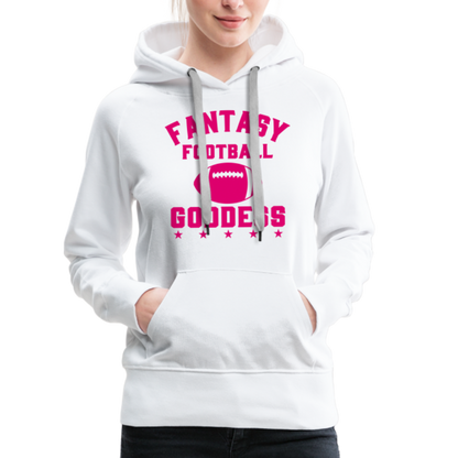 Fantasy Football Goddess Women’s Premium Hoodie - white