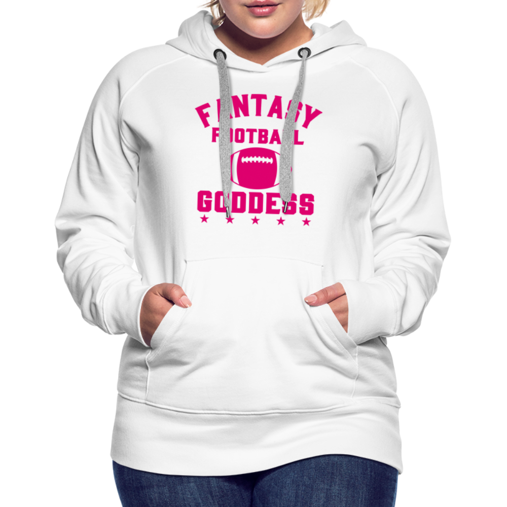 Fantasy Football Goddess Women’s Premium Hoodie - white