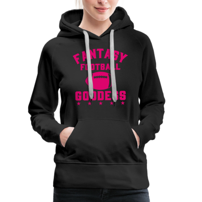 Fantasy Football Goddess Women’s Premium Hoodie - black