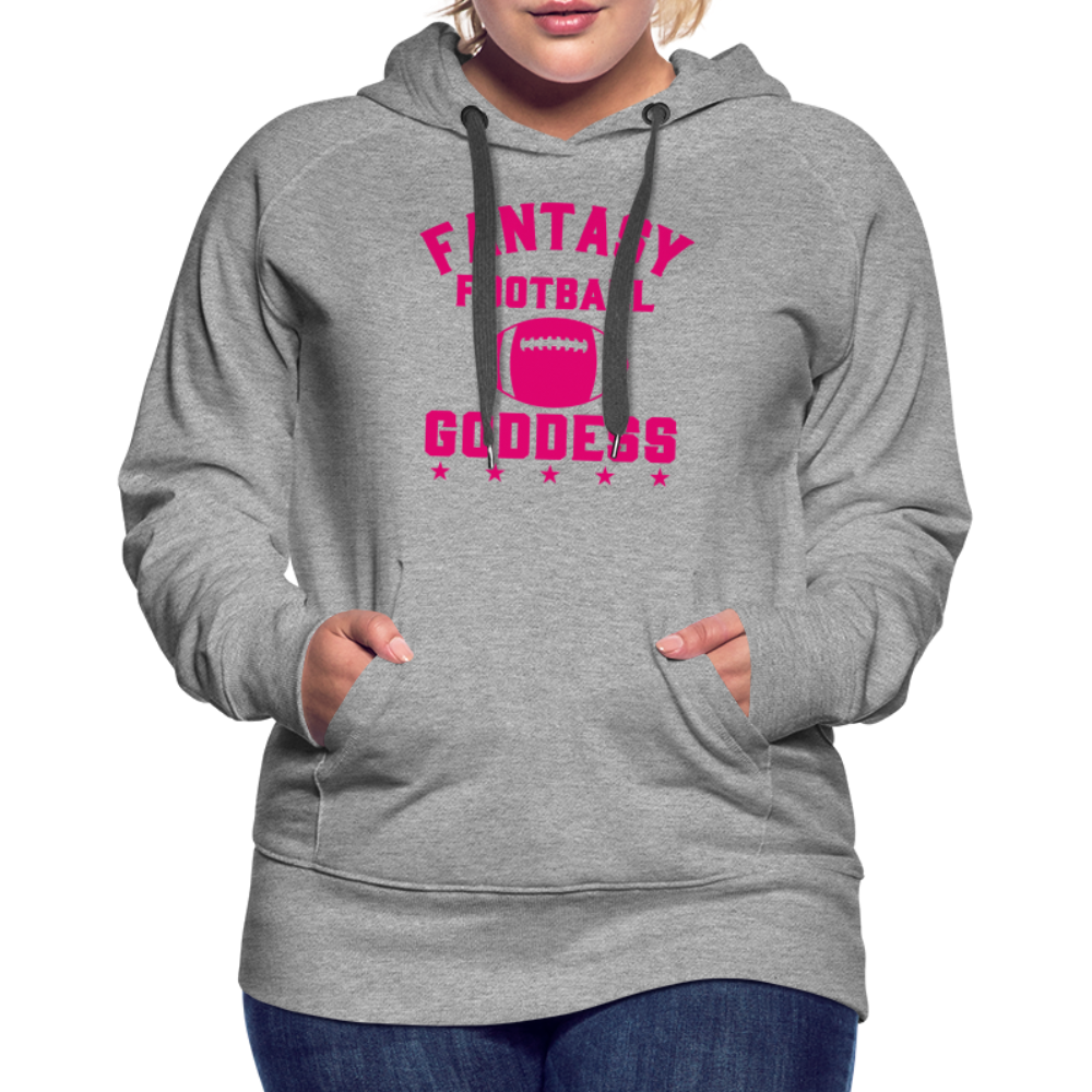 Fantasy Football Goddess Women’s Premium Hoodie - heather grey