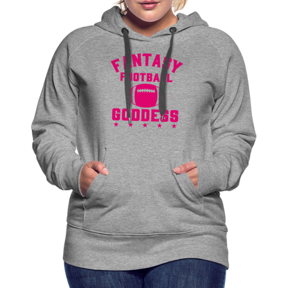 Fantasy Football Goddess Women’s Premium Hoodie - heather grey