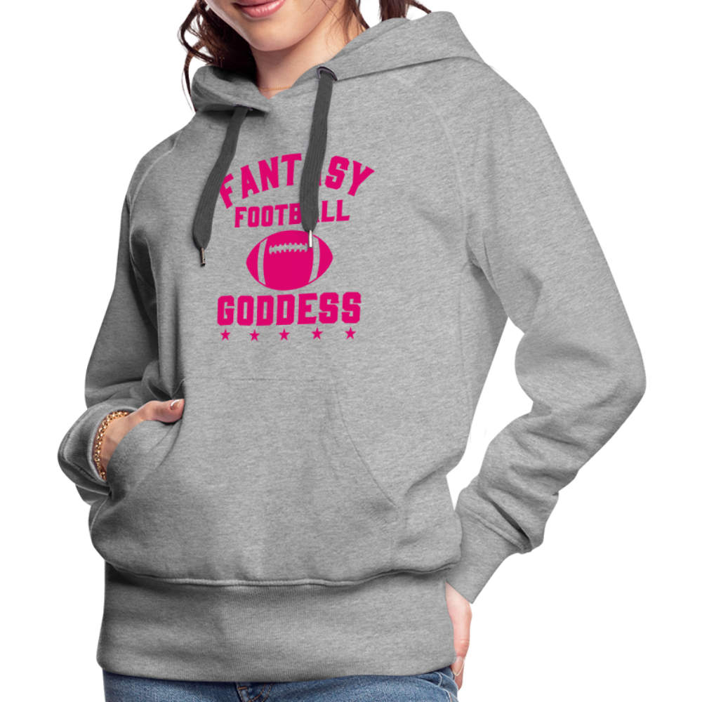 Fantasy Football Goddess Women’s Premium Hoodie - heather grey