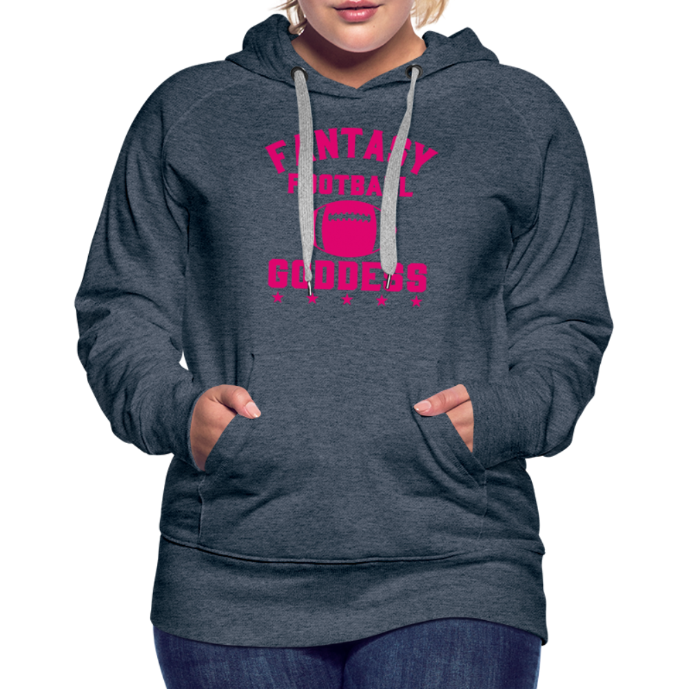 Fantasy Football Goddess Women’s Premium Hoodie - heather denim