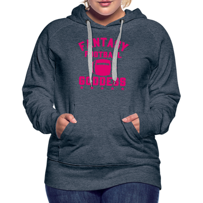 Fantasy Football Goddess Women’s Premium Hoodie - heather denim