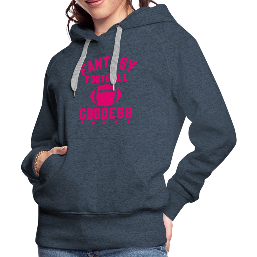 Fantasy Football Goddess Women’s Premium Hoodie - heather denim