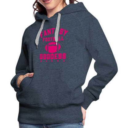 Fantasy Football Goddess Women’s Premium Hoodie - heather denim