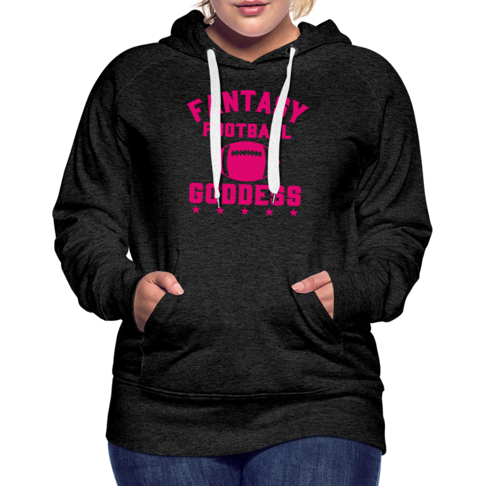 Fantasy Football Goddess Women’s Premium Hoodie - charcoal grey