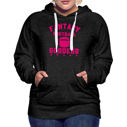 Fantasy Football Goddess Women’s Premium Hoodie - charcoal grey