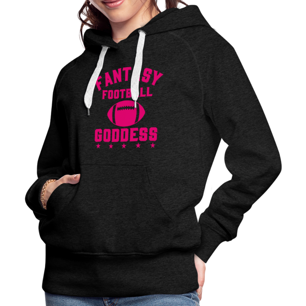 Fantasy Football Goddess Women’s Premium Hoodie - charcoal grey