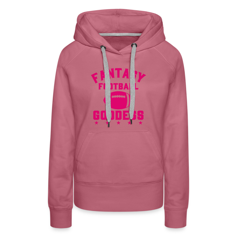 Fantasy Football Goddess Women’s Premium Hoodie - mauve