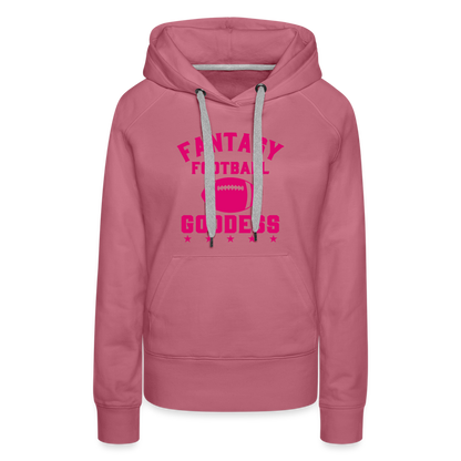 Fantasy Football Goddess Women’s Premium Hoodie - mauve