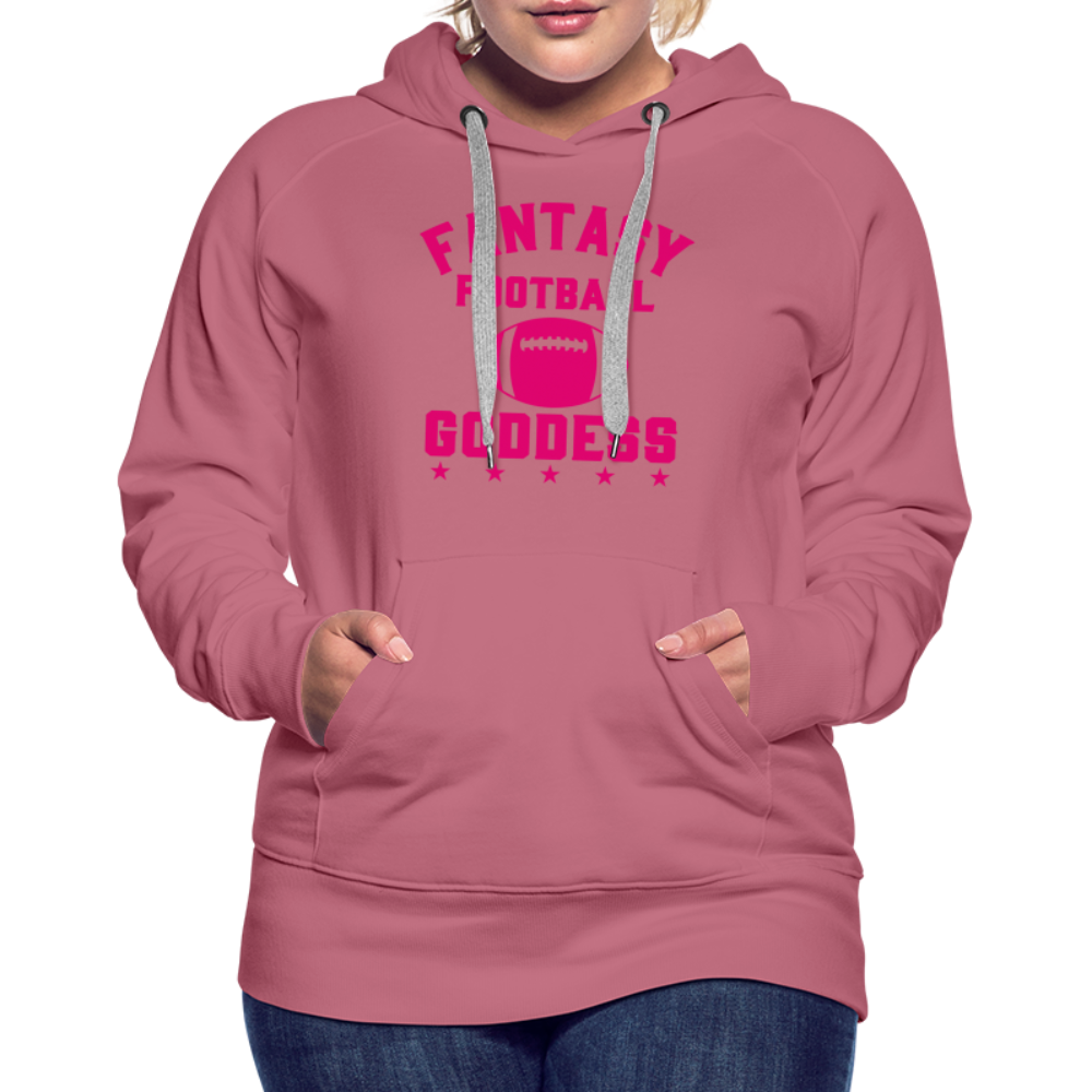 Fantasy Football Goddess Women’s Premium Hoodie - mauve