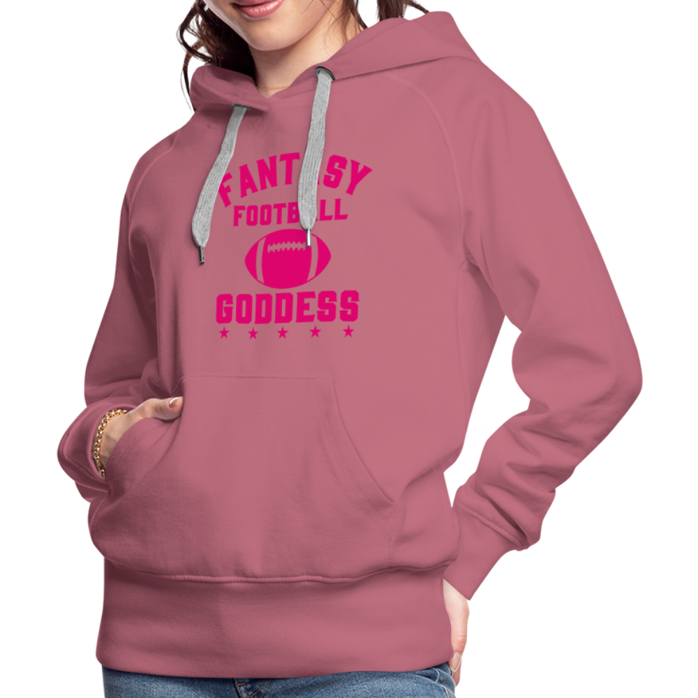 Fantasy Football Goddess Women’s Premium Hoodie - mauve